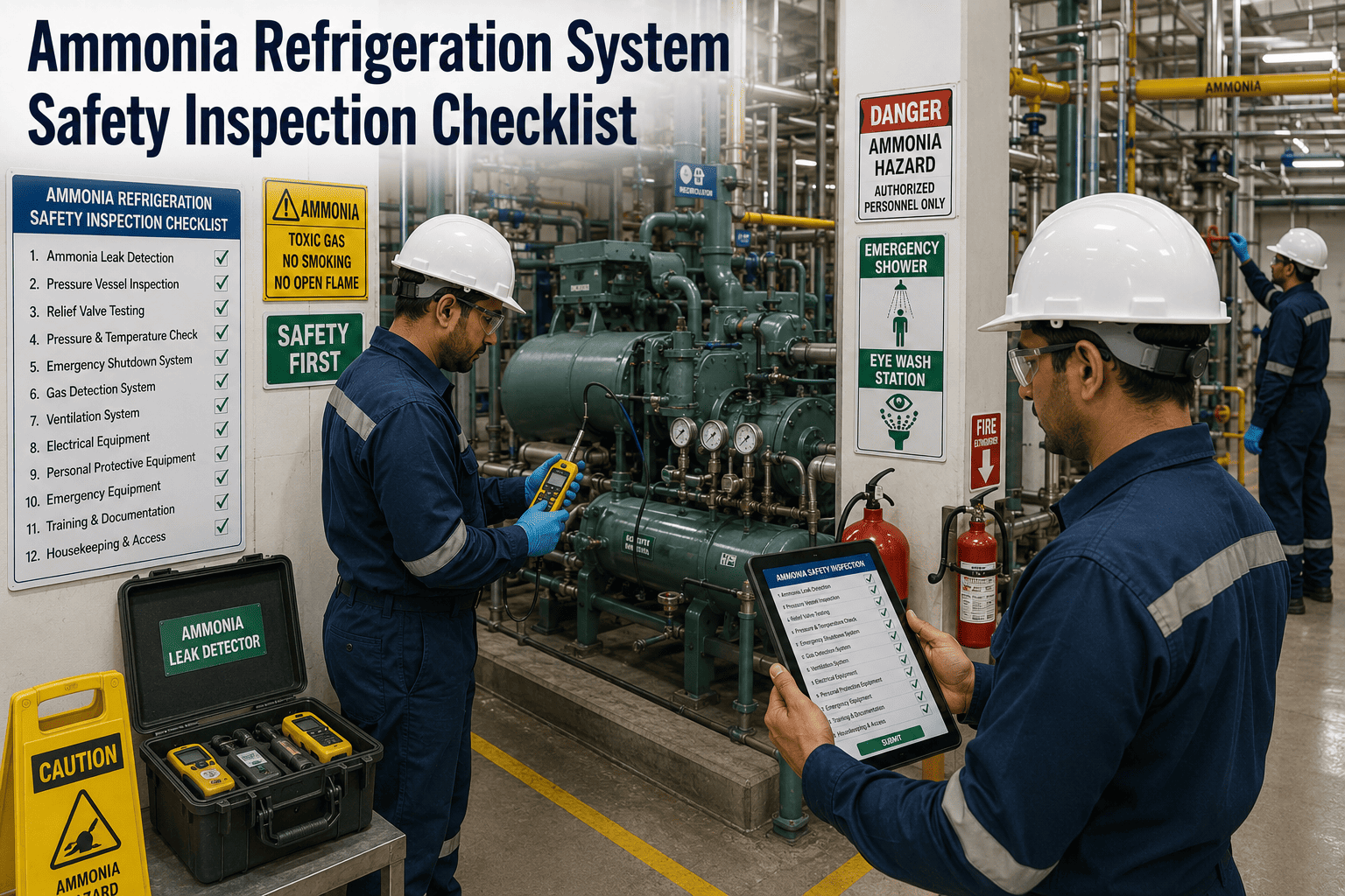 ammonia-refrigeration-system-safety-inspection-checklist