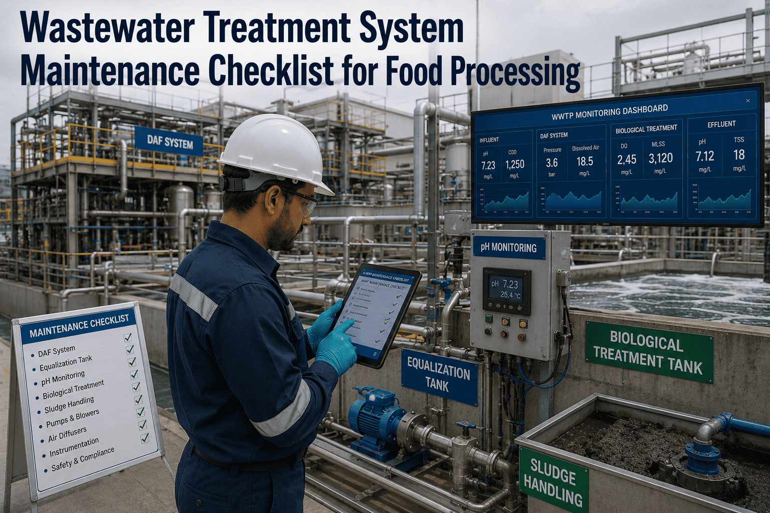 wastewater-treatment-system-maintenance-checklist-food-processing